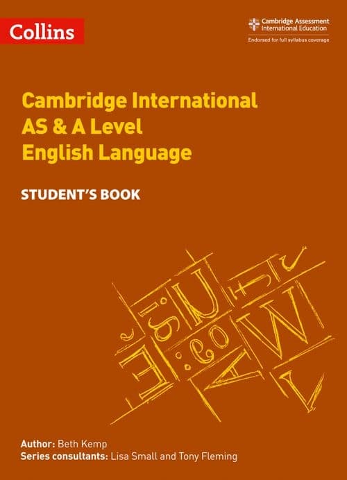 CAMBRIDGE INTERNATIONAL AS&A LEVEL ENGLISH LANGUAG