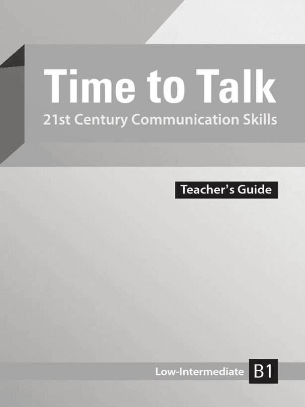 COMP-TIME TO TALK LOW-INTERMEDIATE B1 TEACHERS GUI