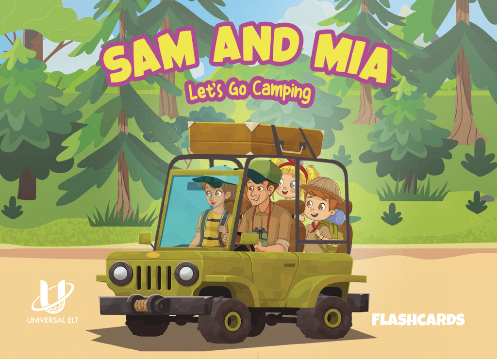FLASHCARDS SAM AND MIA -LET'S GO CAMPING
