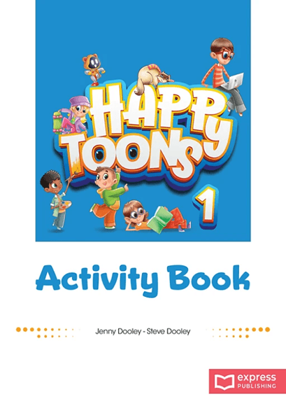 HAPPY TOONS 1 ACTIVITY BOOK WITH APP