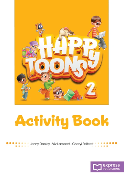 HAPPY TOONS 2 ACTIVITY BOOK WITH APP