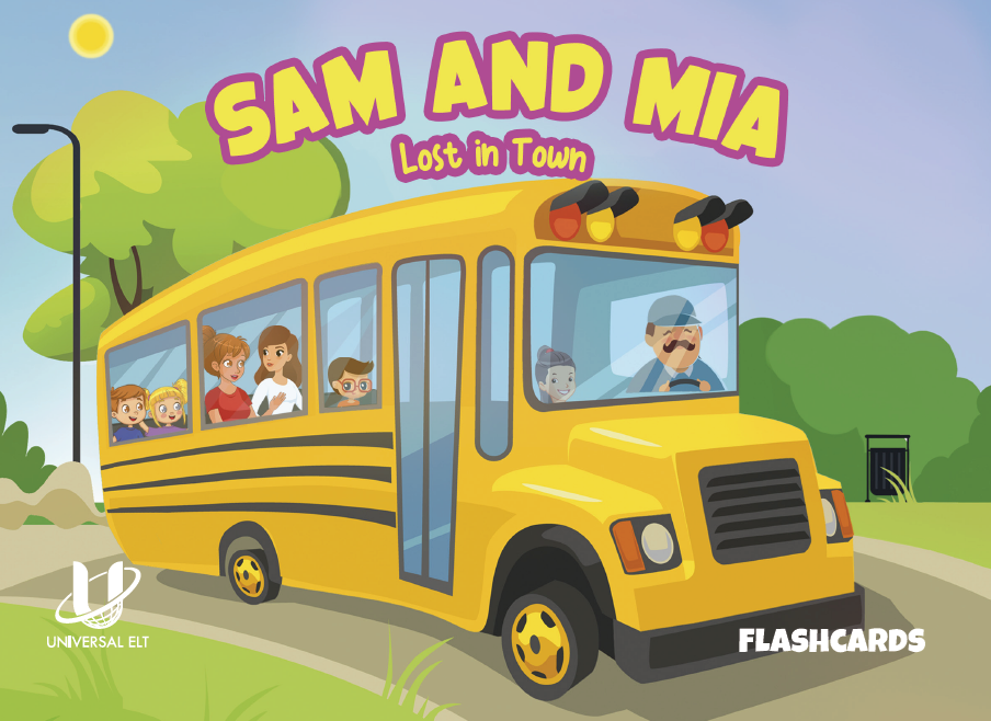 FLASHCARDS SAM AND MIA -LOST IN TOWN