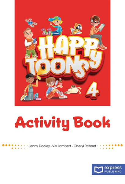 HAPPY TOONS 4 ACTIVITY BOOK WITH APP